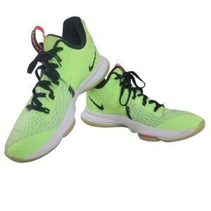 NIKE LEBRON WITNESS 5 "GRINCH" BASKETBALL CQ9380-300 LIME GLOW 10.5